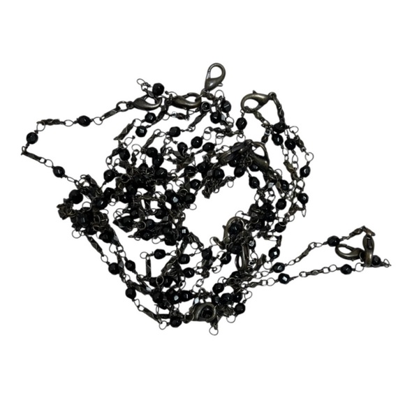 Y2K Express Distressed Bleached Jeans with Beaded Accessory - Picture 11 of 12